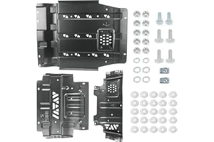 FQRANBO Full Skid Plate Compatible with 2015-2022 Ford F150, Heavy-Duty Underbody with Transmission Engine Front, Drivetrain Center & Rear Axle Steel Splash Guard Shield Kit
