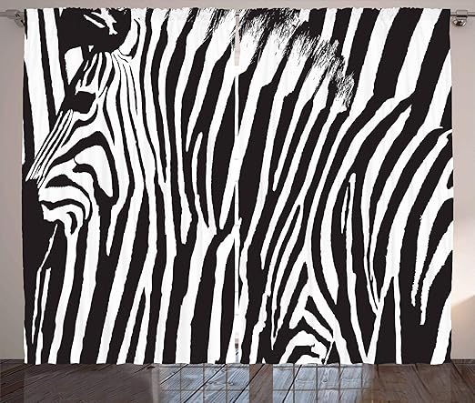Amazon Com Ambesonne Zebra Print Decor Collection Zebra Design