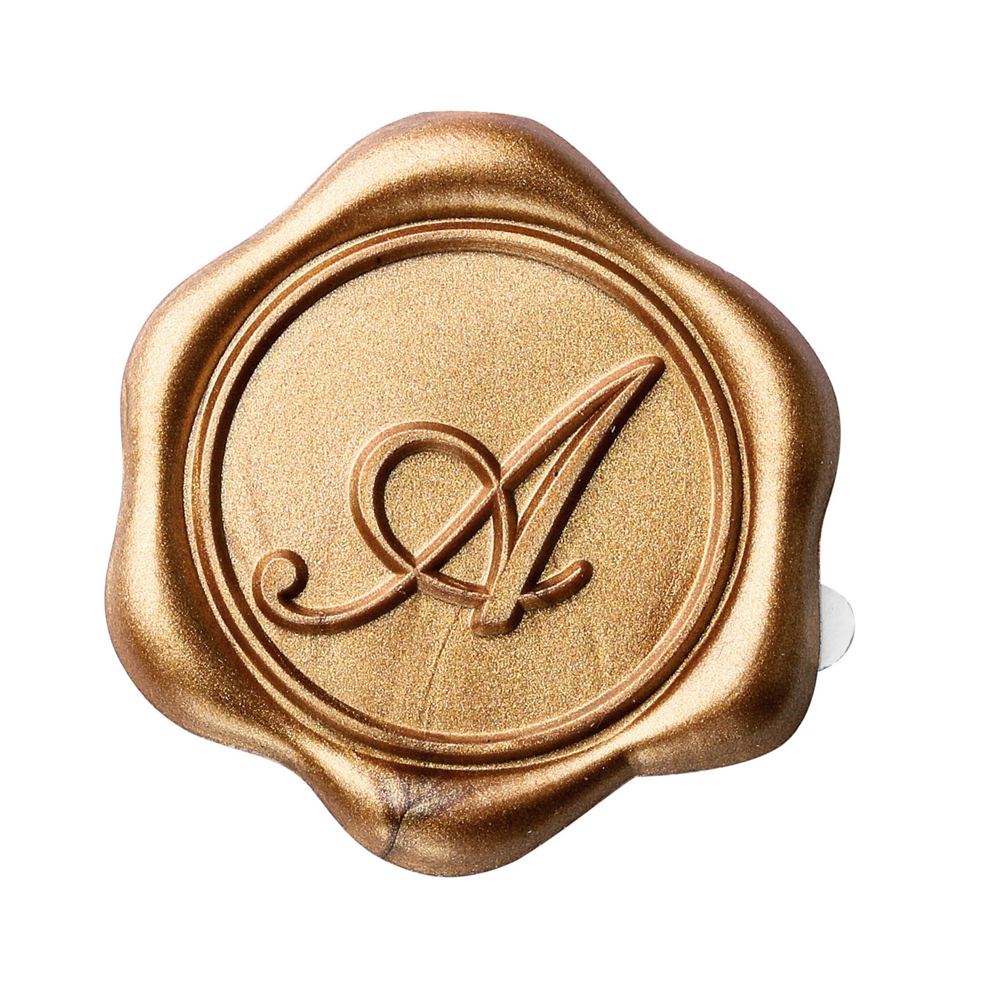 Photo 1 of Yoption Initial Alphabet A Adhesive Wax Seal Stickers, 50 Pack Letter Wax Seal Stickers Envelope Seal Stickers Envelope Seals Self Adhesive Gold Stickers for Wedding Party Birthday Christmas (A)