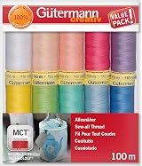 Gütermann creativ Sew-all Thread Set 10 Spools 100 m Pastel Colors view 2