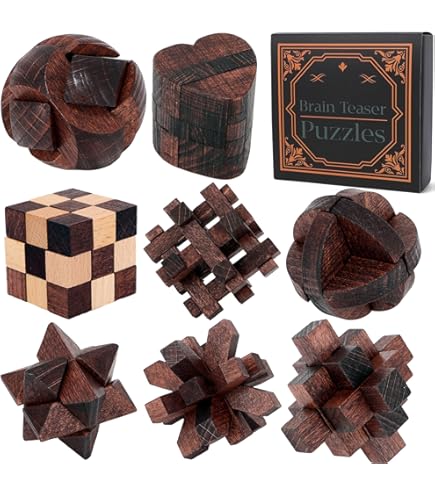 Amazon.com: CUDNY 7 Pieces Cool Unlock Interlock Brain Teaser