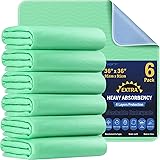 6 Pack 36” x 36” Extra Heavy Absorbency