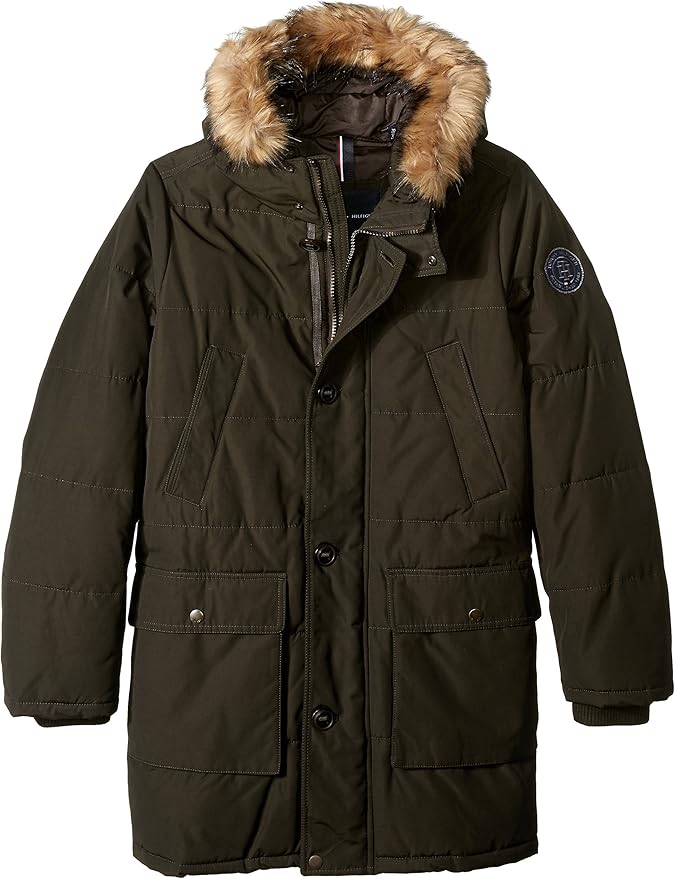 Tommy Hilfiger Men's Big & Tall Arctic Cloth Full Length Quilted