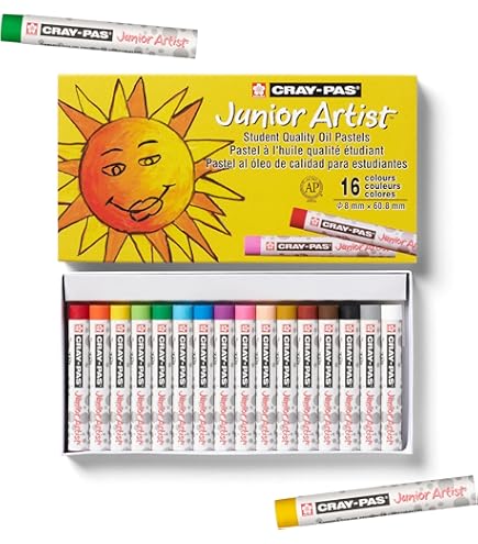 Artecho Lot de 24 pastels à l'huile pour peinture artistique, dessin