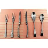 Uniturcky 24-Piece Flatware Set,Extra Thick Heavy Duty - 18/10 Stainless Steel Cutlery Sets,High Matte Black Finish Silverware Flatware Sets Service for 4,Use for Home,Kitchen Utensil Sets