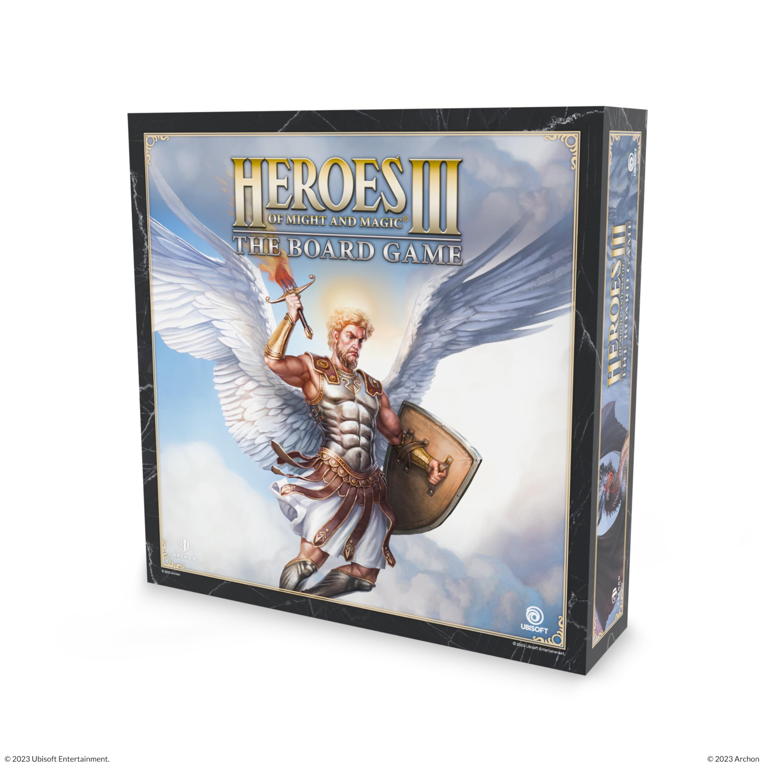 Heroes of Might & Magic III The Board Game - Tabletop Strategy RPG for 1-4 Players, Includes 6 Hero Miniatures, for Ages 14 Years and up (English)