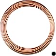 16 Gauge, 99.9% Pure Copper Wire (Round) Dead Soft CDA #110 Made in USA - 25FT by CRAFT WIRE
