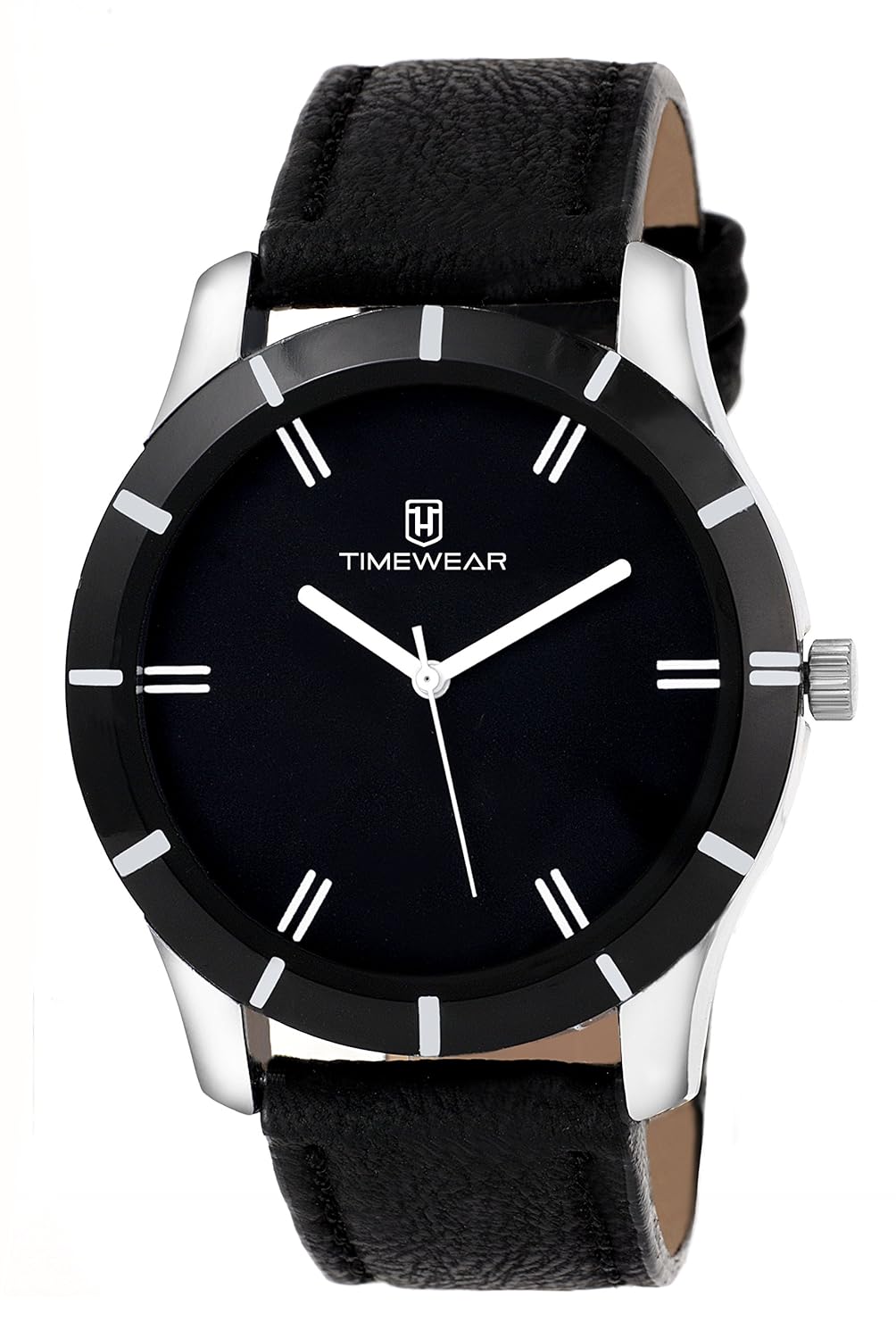 timewear analogue black dial men's watch -131bdtg
