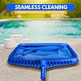 Flexzion 20" Pool Net Skimmer Leaf Rake Fine Mesh 15" Deep Replacement view 8
