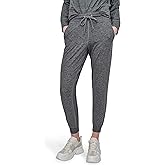 DKNY Womens High Waist Slim Fit Jogger Sweatpant
