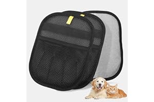 GASRONS 2Pcs Magic Brush Pet Hair Remover, Five-Finger Electrostatic Cat & Dog Hair Removal Gloves for Furniture, Couch, Carpet, Bedding, Reusable Cleaning and Grooming Mitts