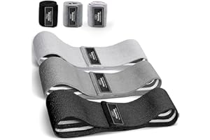 Houselog Booty Bands Glute Bands Set, Non-Slip Wider Thicker Fabric Resistance Bands, 3 Resistance Levels for Legs & Glutes T