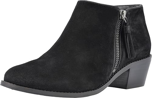 vionic black suede booties