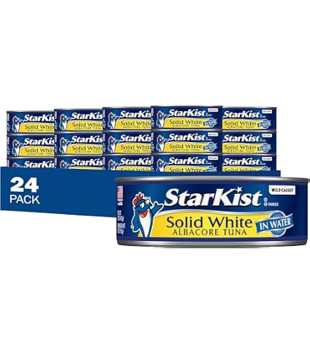 Kirkland brand Solid White Albacore Tuna in Water, USA 2023 Stock Photo