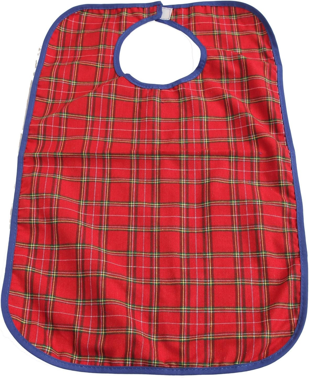 FreshGadgetz Pack of 1 Waterproof Adult Bib Elderly Disabled, Adult Waterproof Clothes Bib Red