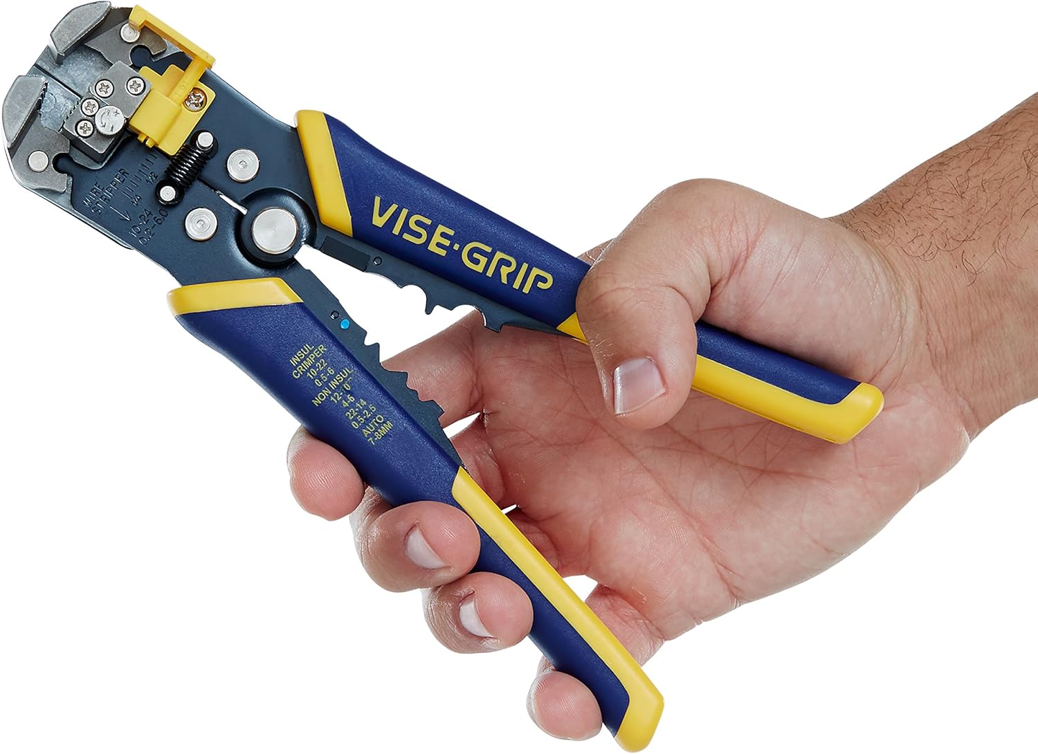 IRWIN VISE-GRIP Wire Stripper, Self-Adjusting, 8-Inch (2078300) - Wire Stripping Tool - 