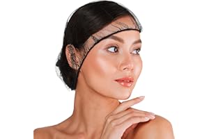 ABC PACK & SUPPLY Black Disposable Hair Net, 28 Inches. 100 Pack Micro Nylon Bouffant Hair Nets. Bouffant Caps Disposable with Elastic Edge. Stretchable Hairnets for Foodservice, Industrial Use