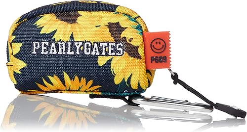 Amazon パーリーゲイツ ポーチ ヒマワリ柄 定番 ボールポーチ 053 1 ネイビーベース ポーチ