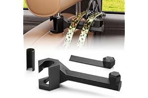 SUACOPZAR Universal Bow Hanger for Truck, Bow Holder for Headrest, Practical Bows Hanger for Vehicle Hunting Storage & Archery Transport,Bow Hooks Compatible with Car, SUV, Truck