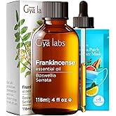 Gya Labs Frankincense Essential Oil - 4 Fl Oz - for Hair, Skin, Diffuser, Aromatherapy & DIY Candle Making Scent