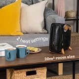 Russell Hobbs 1.8kW Electric Heater Retro Wood Effect Black RHRETHFH1001WDB view 4