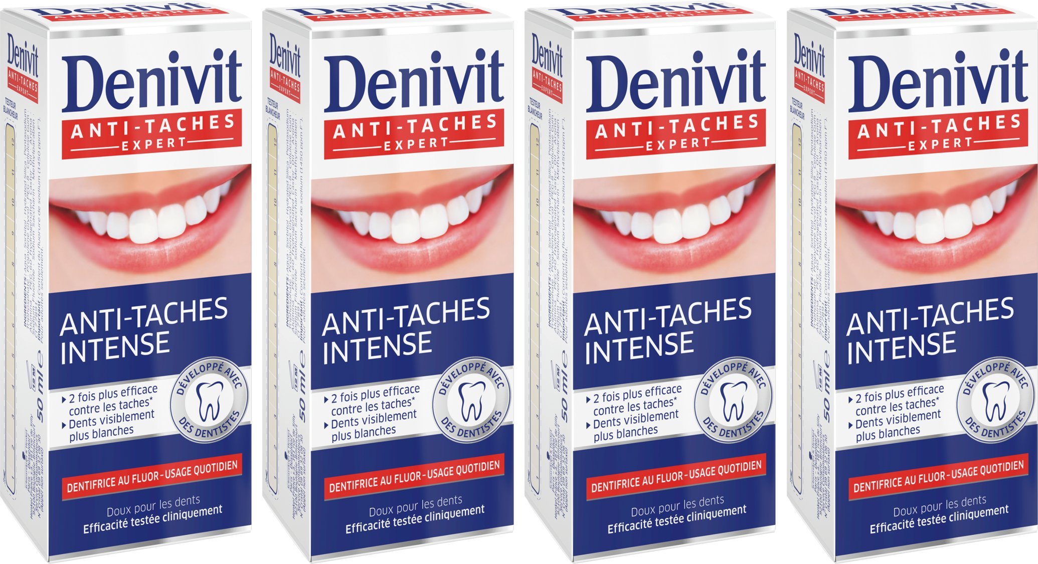 Denivit toothpaste "Anti Stains" 4 x 50 ml