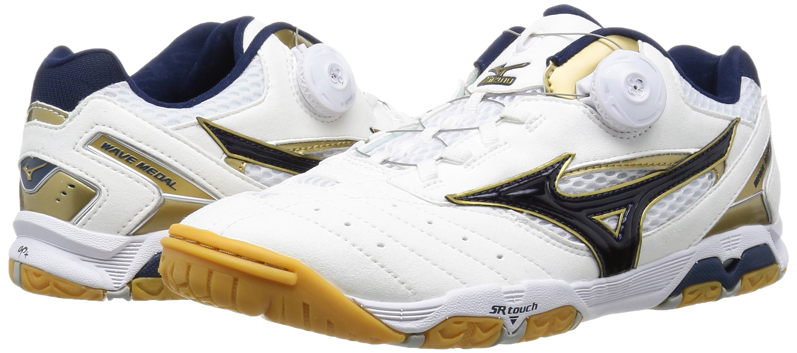MIZUNO Table Tennis Shoes WAVE MEDAL SP3 81GA1512 White Gold US10(28cm