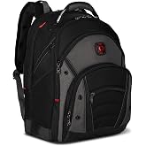 Wenger Synergy Laptop Backpack, Fits 16 Inch Laptop, Men's and Women's Laptop Bag, Black/Grey