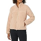 Amazon Essentials Women's Fleece Zip-Up Sherpa Jacket with Stand Neck