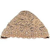 Muslim Turban Hat Comfortable Breathable Women Turban Floral Design Stretch Head Wrap for Daily Use Worship(Crown)