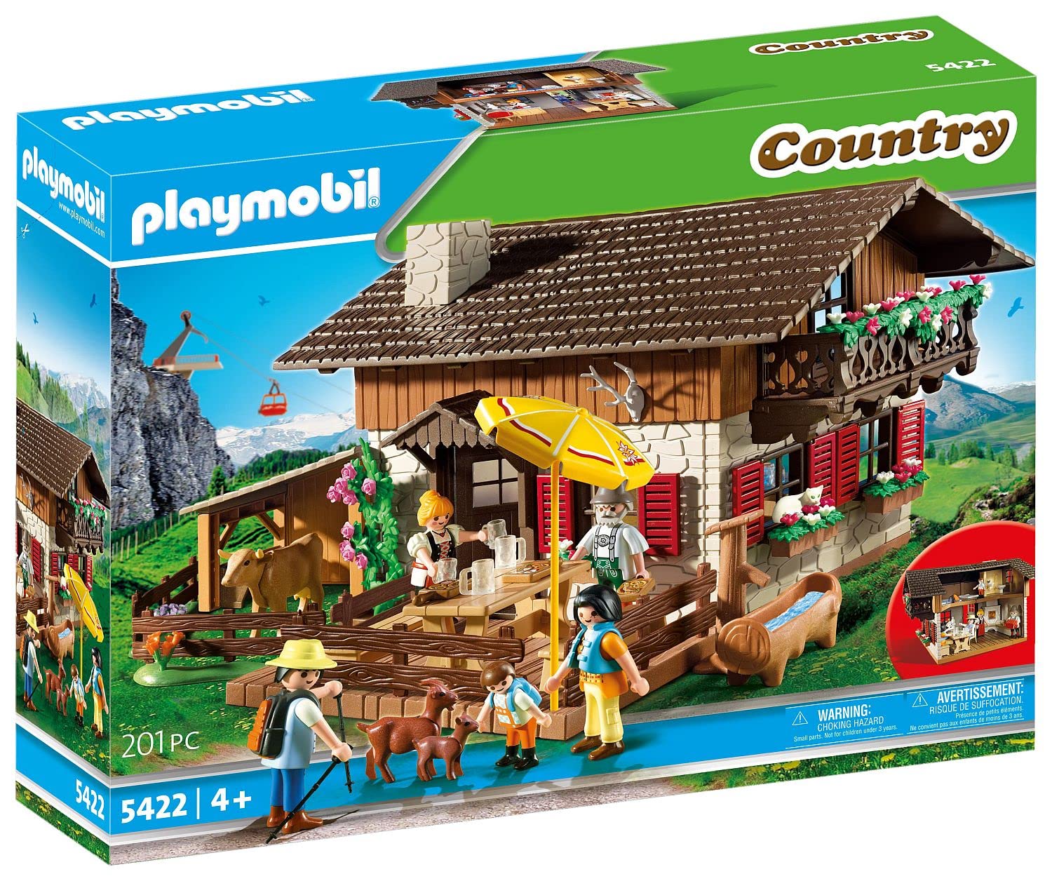 Playmobil Country 5422 Alpine Lodge, Toy for Children Ages 4+