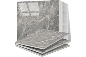 Vieshful 20pcs Peel and Stick Backsplash Tile，12"x12" Self Adhesive Marble Tile for Wall, PVC Waterproof Shower Wall Panels, 
