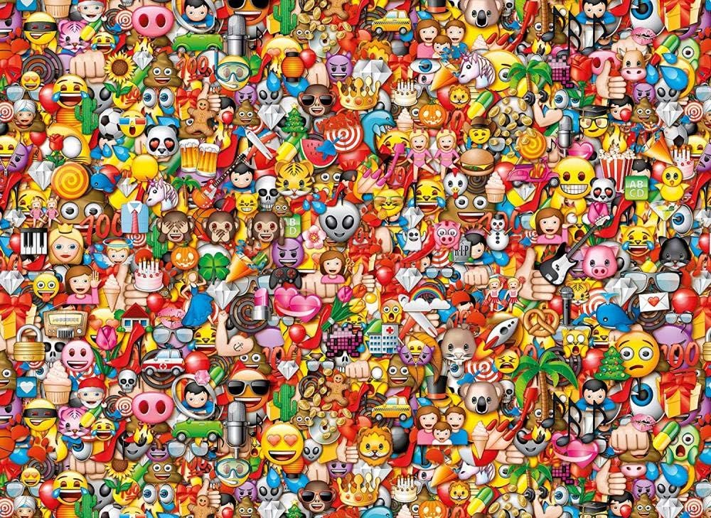 JGDYMX toys - 3d jigsaw puzzle for adults wooden puzzles for children kids game brain puzzles - Emoji - Gift -50*75cm…