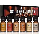 Gentlemen's Set of 6 Premium Grade Fragrance Oils - Leather, Sweet Tobacco, Teakwood, Bay Rum, Cedar, Sandalwood