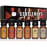 P&J Trading Fragrance Oils for Diffusers for Home Gentlemen's Set Fragrance Scents for Candle Making - Soap Making Supplies - Car Diffuser Scents - Essential Home Gift Set - Cedar, Sandalwood & More