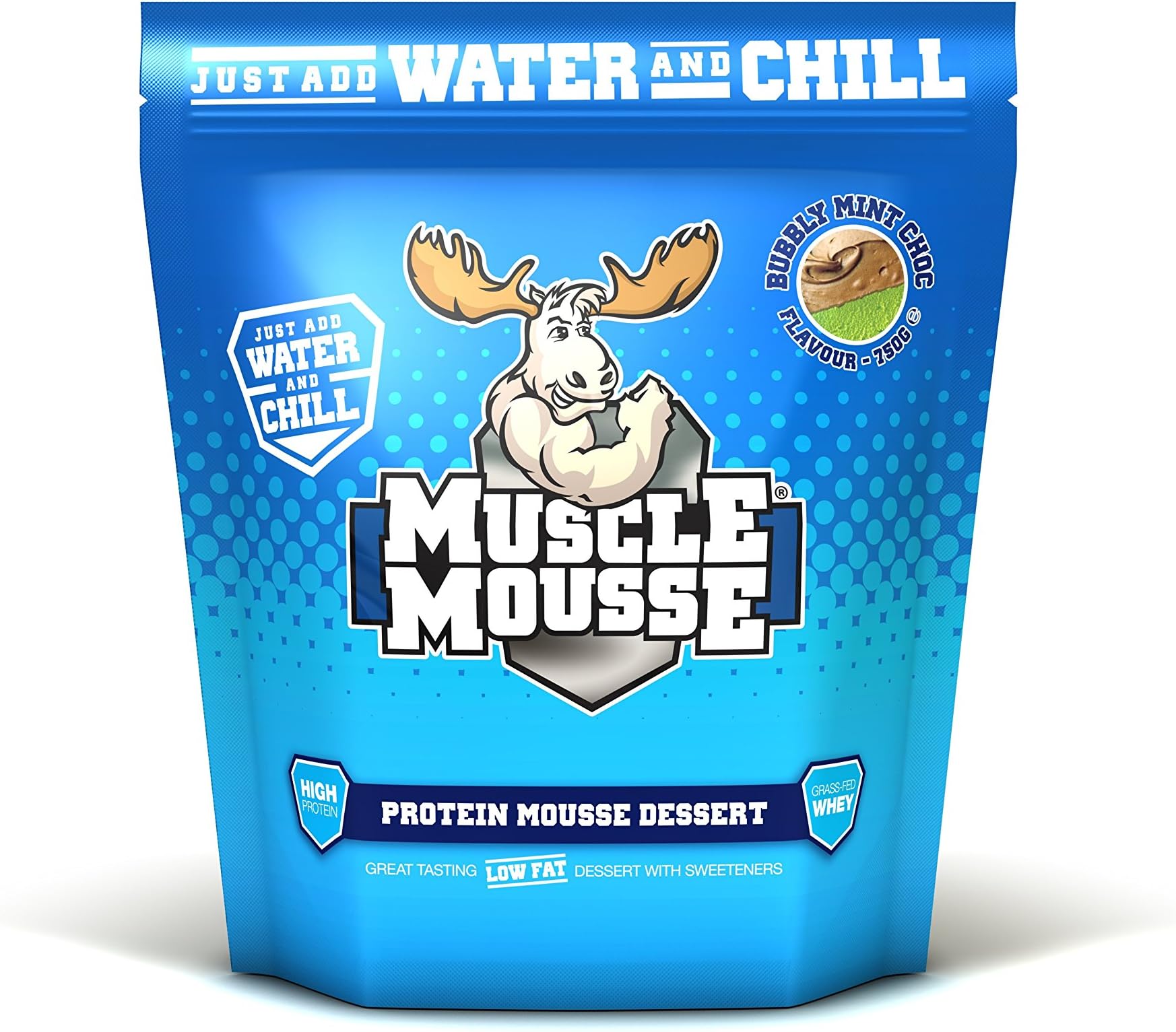 Muscle Mousse 750g Bubbly Mint Choc