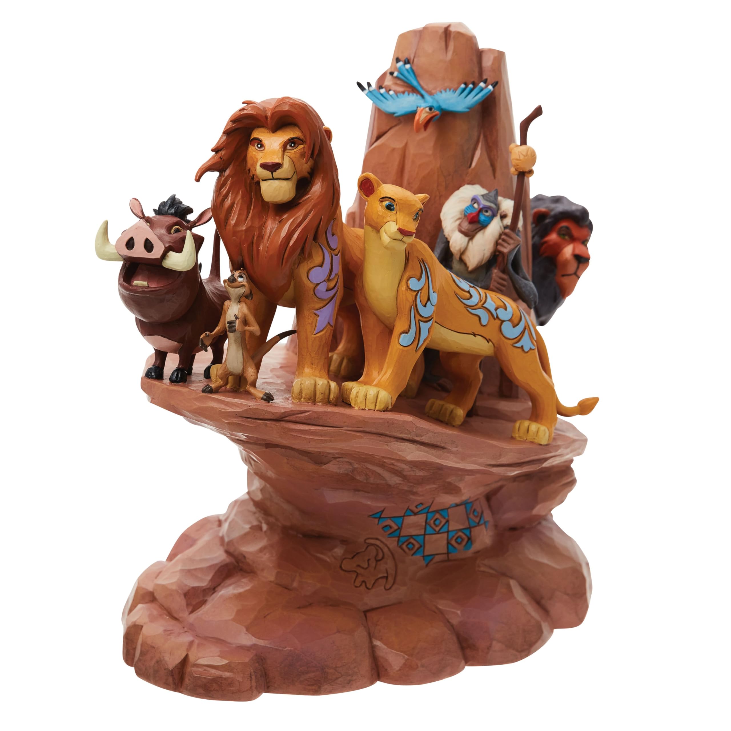 Photo 1 of (see images for damage) Enesco Disney Traditions Collection by Jim Shore The Lion King Carved in Stone Pride Rock Figurine- Resin Hand Crafted Painted Collectible