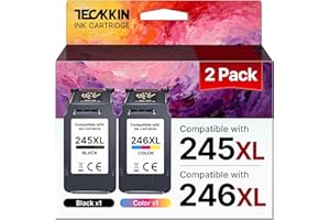 245XL 246XL Ink Cartridge Replacement for Encre Canon Ink 245 246XL Black Color, for Canon TS3420 Ink Cartridges, Compatible 