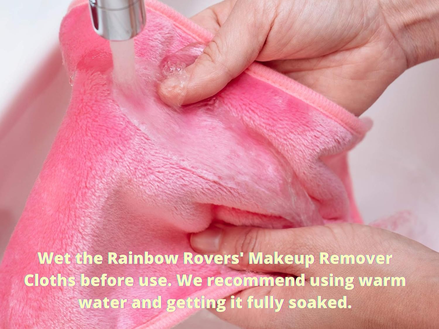 RAINBOW ROVERS Set of 3 Makeup Remover Cloths | Reusable & Ultra-fine Makeup Towels | Suitable for All Skin Types | Removes Makeup with Water | Free Bonus Waterproof Travel Bag | Unicorn : Beauty