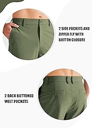 Libin Mens Golf Pants Stretch Work Dress Pants