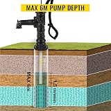 VEVOR Cast Iron Hand Pump Retro Garden Pond Water Spout 6.5cm Wide Black view 3