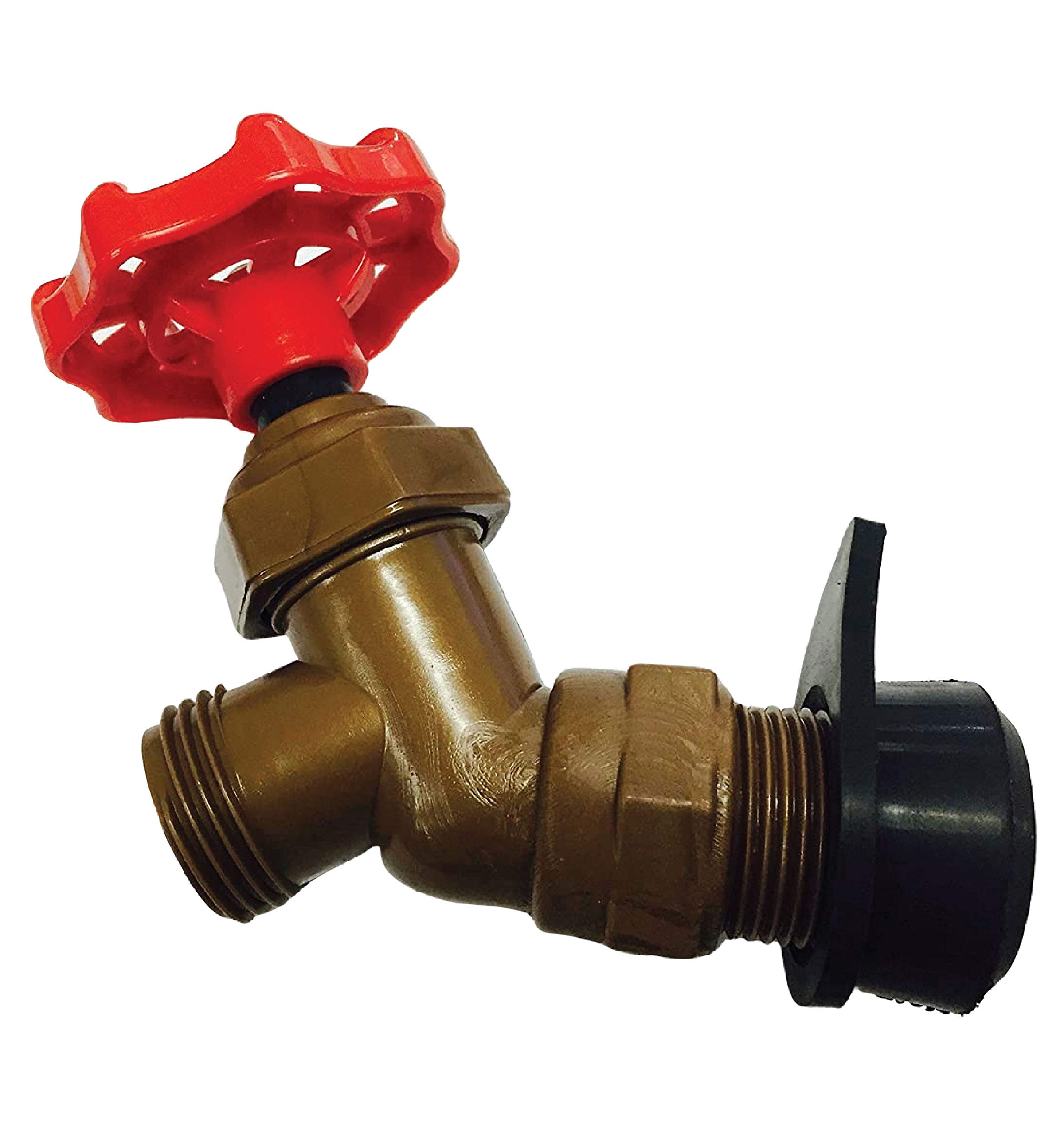 Rain Barrel Spigot Fits Standard Garden Hose Installs From Outside