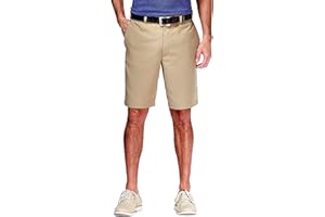 Haggar mens Cool 18 Classic Fit Expandable Waist Short Regular and Big & Tall Sizes
