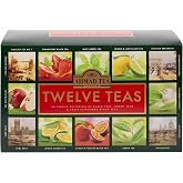 Ahmad Tea Variety Gift Box, 60 Foil Enveloped Teabags, Twelve Teas, 1 Count
