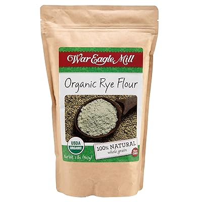 War Eagle Mill Rye Flour, Organic and non-GMO (2 lbs)