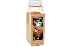 Char Crust Classic Turkey Rub | No Brine Needed | All-in-one seasonings | Perfect for Turkey, Poultry and Potatoes | Signature Crust that Seals in the Juices, 20 Ounce Chef Shaker Jar (Pack of 1)
