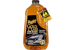 Meguiar's Gold Class Car Wash - Get Professional Results in a Foam Cannon or as a Bucket Wash - Get a Clean and Glossy Finish That's Safe for All Paint Types - 64 Oz