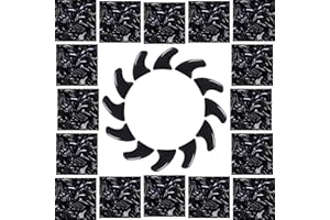 zetpo 100 pcs Cat Nail Caps | Cat Claw Covers | with Adhesives and Applicators (Black, S)