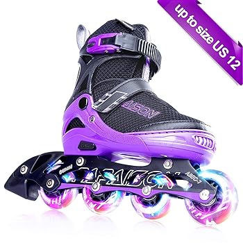 PAPAISON Adjustable Rollerblades For Kids