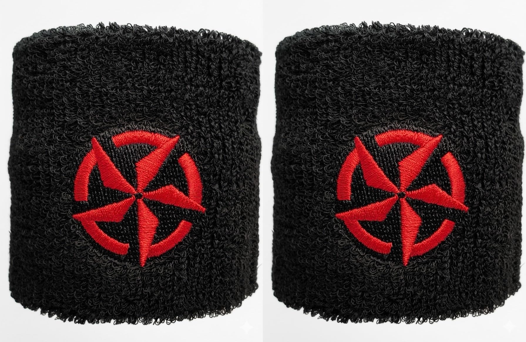 Vonchic Sport Sweatband Wrist Band, Logo Sports Wristbands Sweatbands for Men & Women, Athletic Exercise Basketball Wrist Sweatband (Northern Star Propeller)